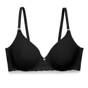 Natori Bliss Perfection Contour Stretch Underwire Bra - Black 36D